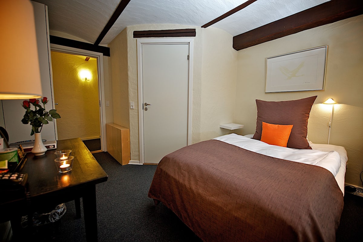 Single Room | Desk, blackout drapes, iron/ironing board (on request), WiFi (free)