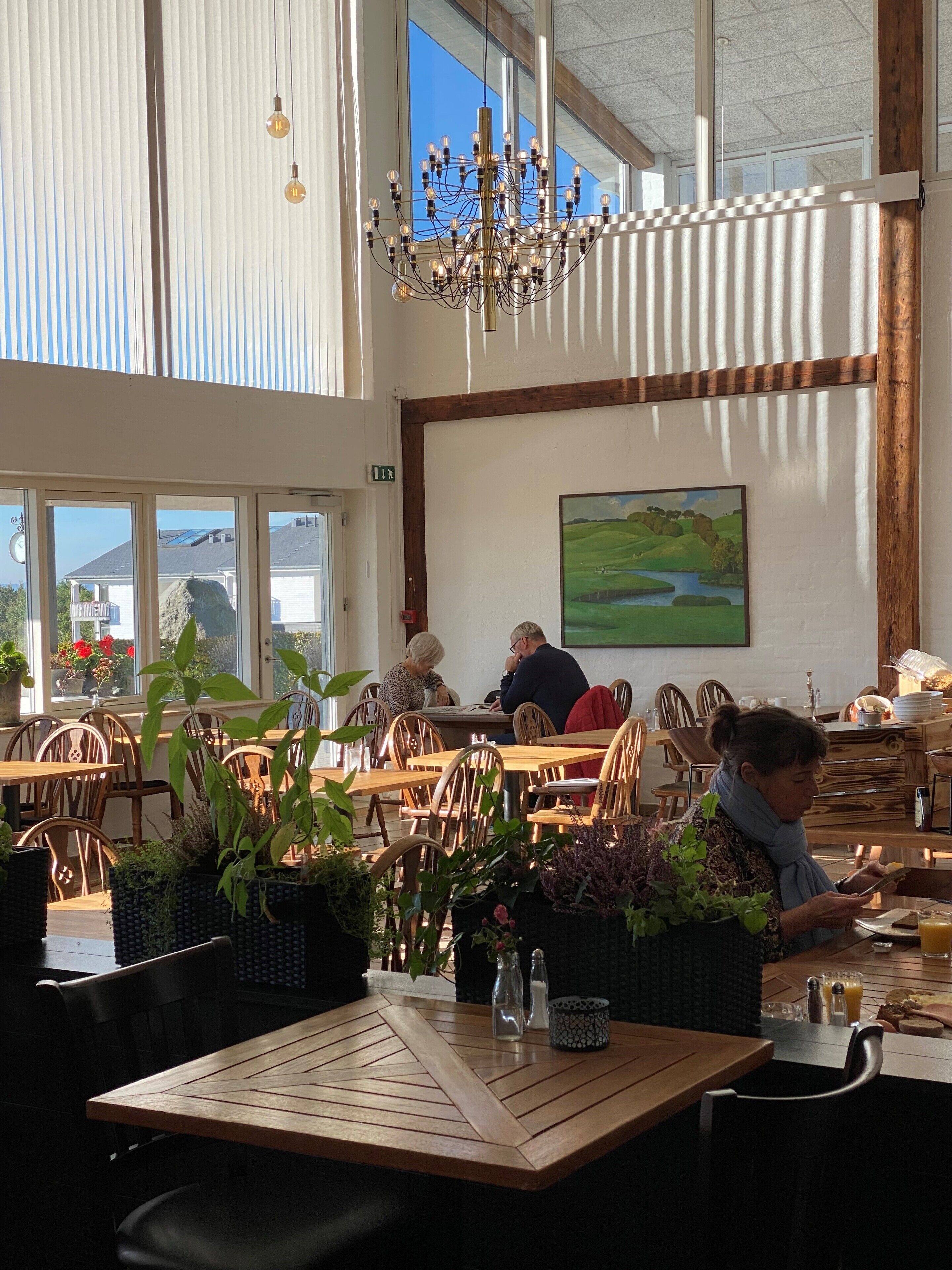 breakfast, lunch, dinner served; regional cuisine, golf course views