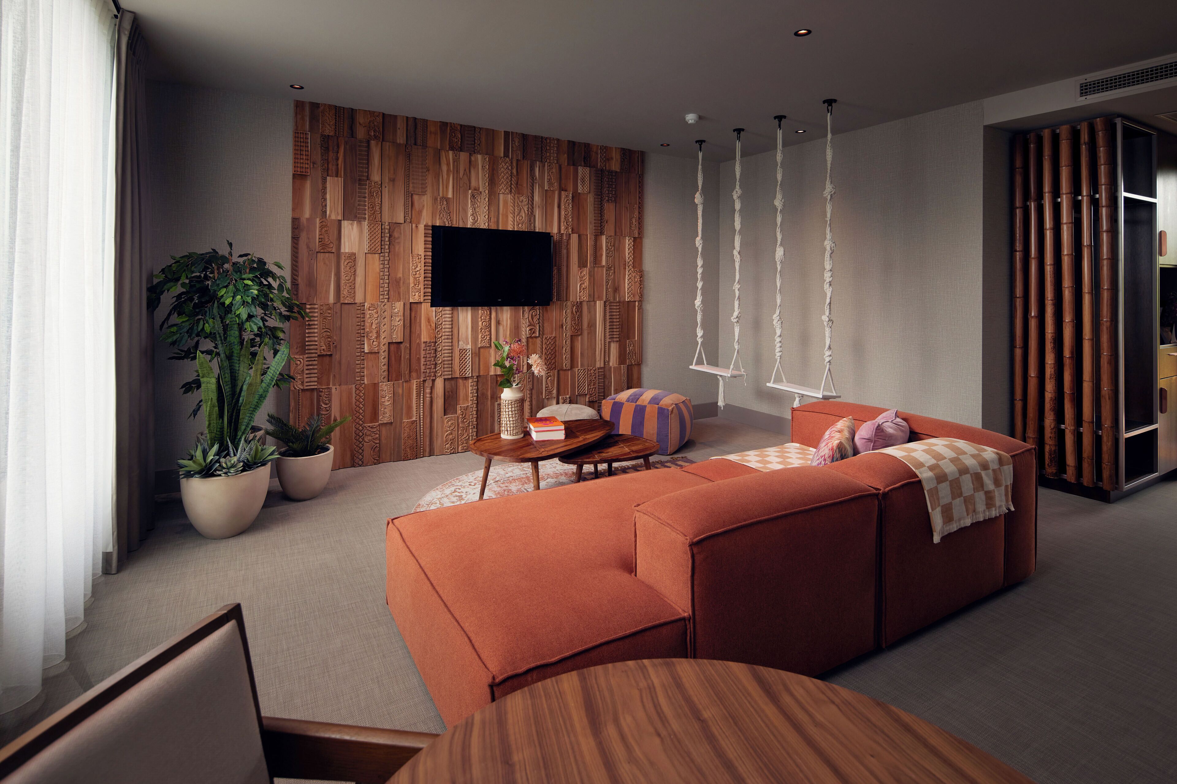 suite (tulum) | living area | flat-screen tv