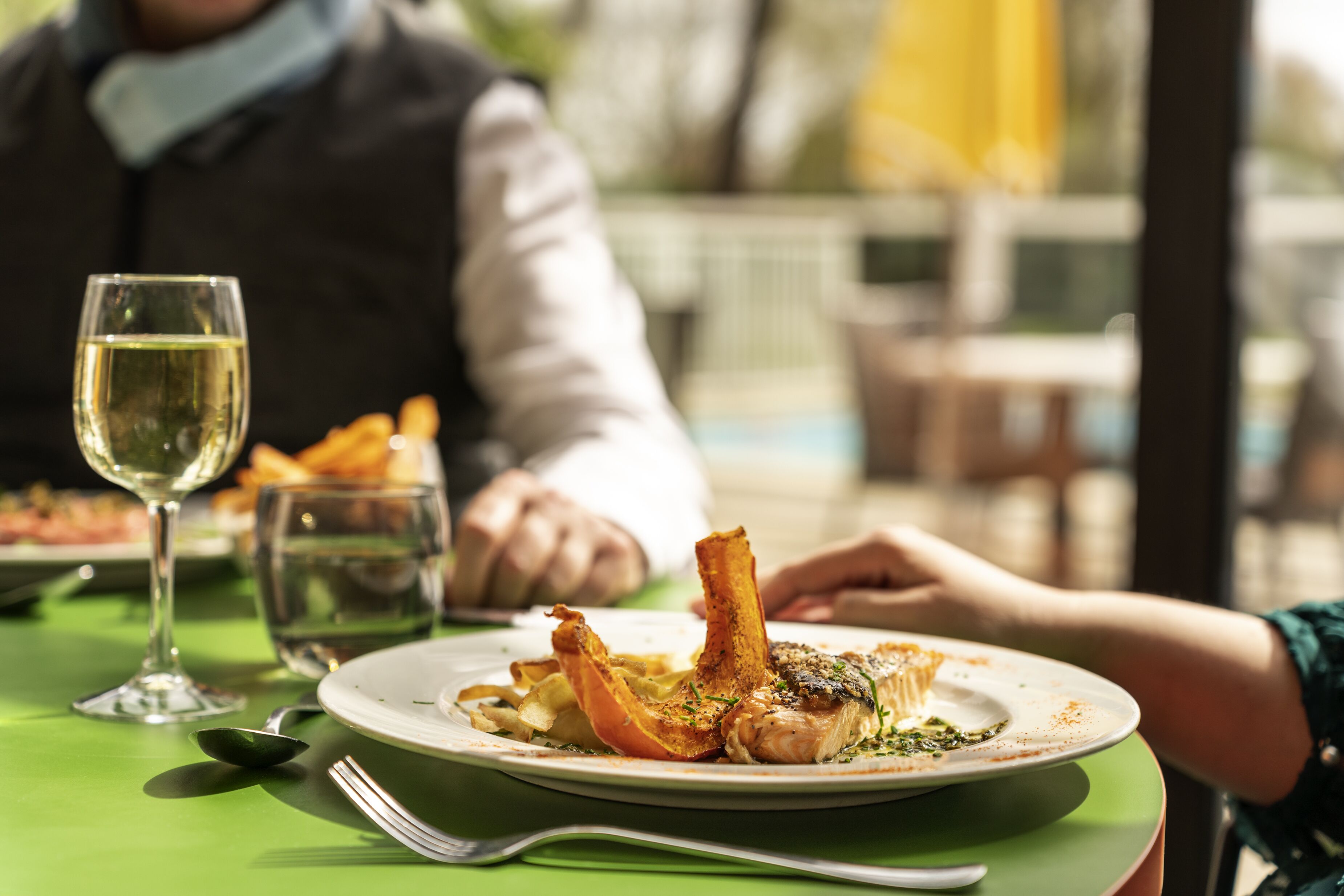 breakfast, lunch, dinner served; french cuisine, pool views