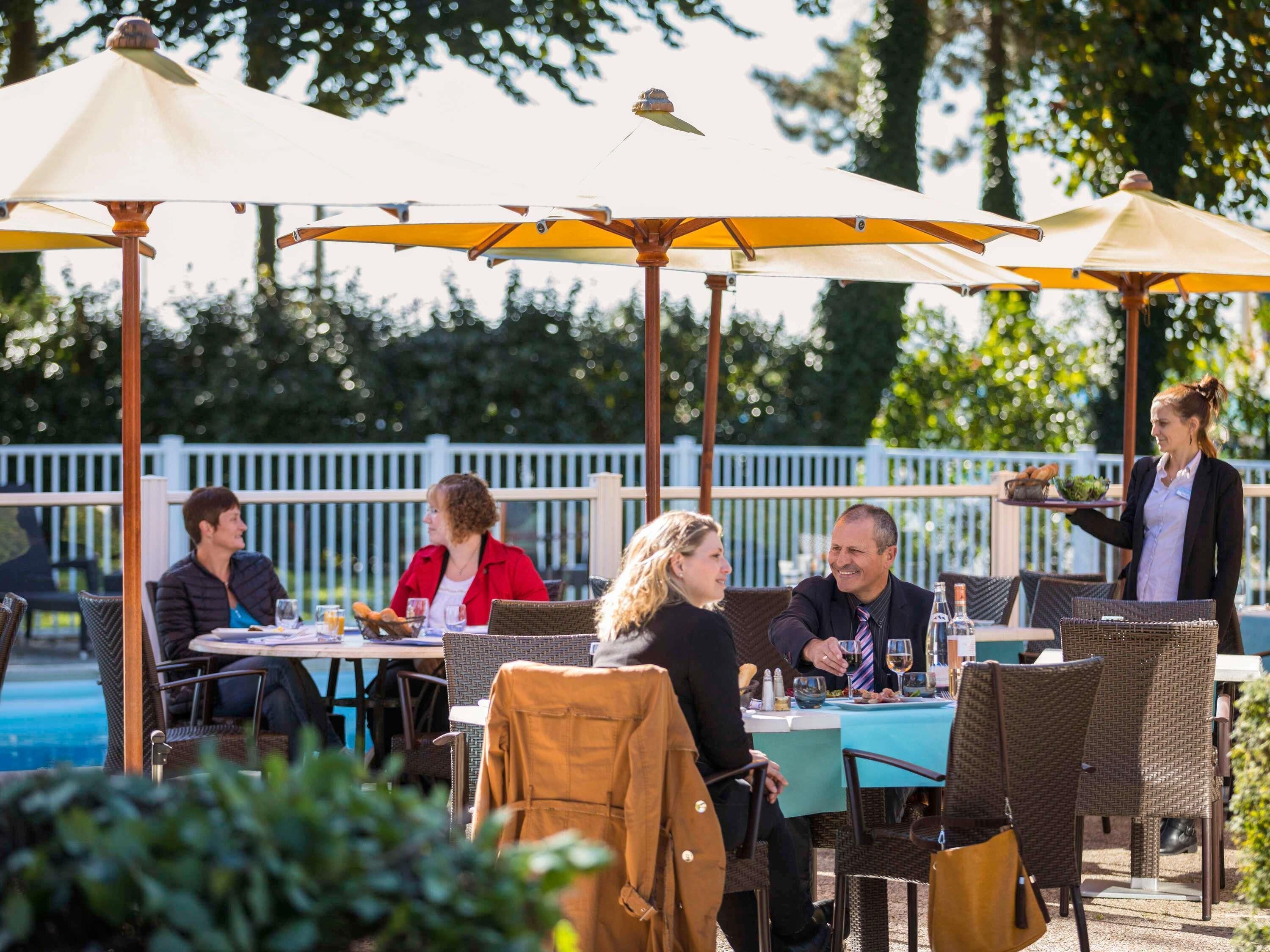 breakfast, lunch, dinner served; french cuisine, pool views