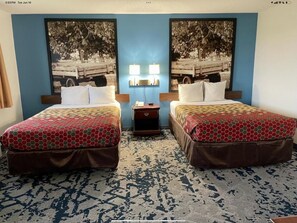 Room, 2 Queen Beds, Non Smoking | Desk, laptop workspace, blackout drapes, soundproofing