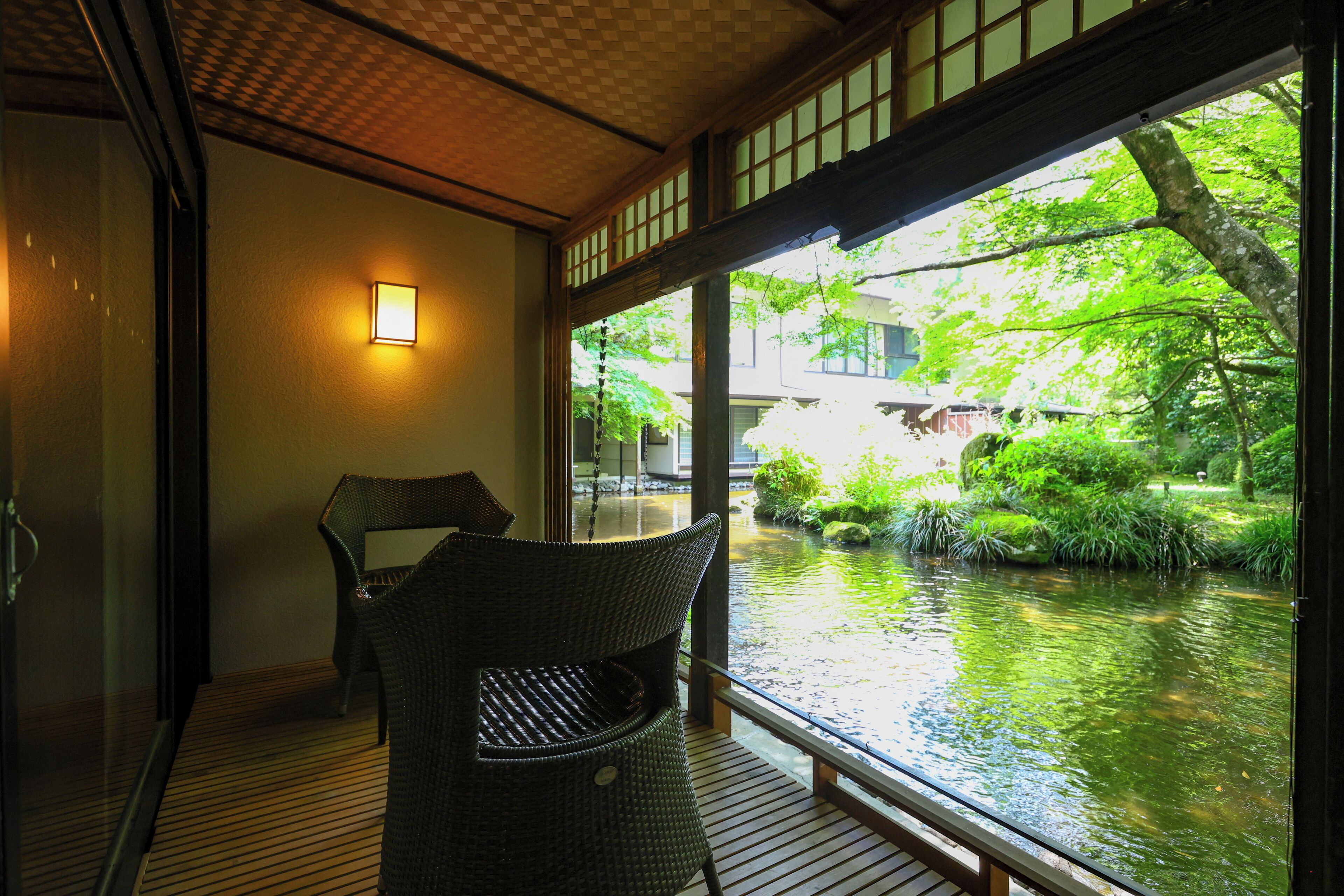 With open-air bath, Standard Japanese-style room with bed, 8 Tatami+Living Room (50SQM),Non-Smoking | Minibar, in-room safe, blackout drapes, iron/ironing board