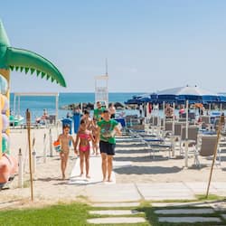 Private beach, sun-loungers, beach umbrellas