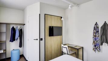 Hypo-allergenic bedding, desk, soundproofing, iron/ironing board