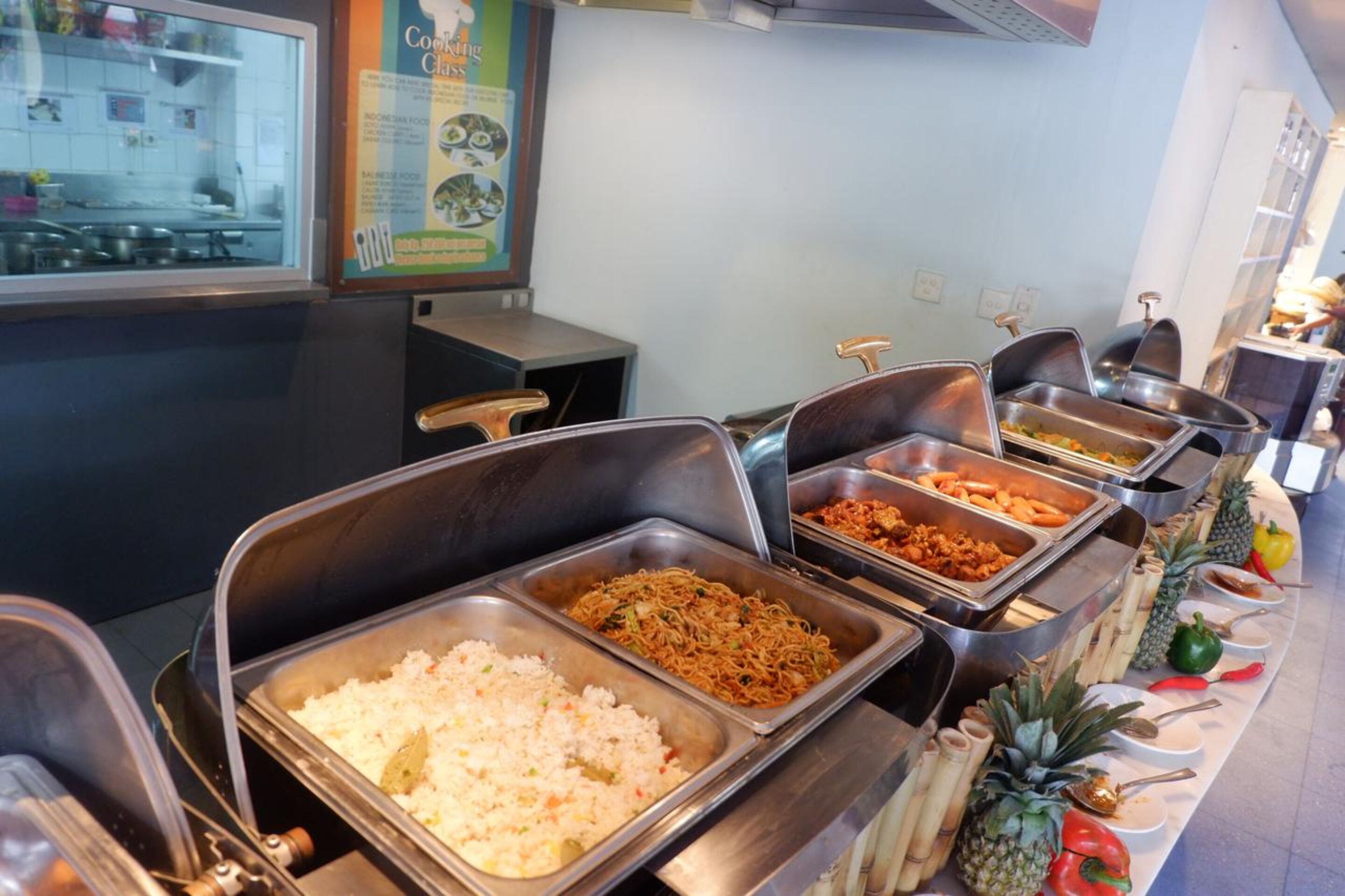 daily buffet breakfast (idr 121000 per person)