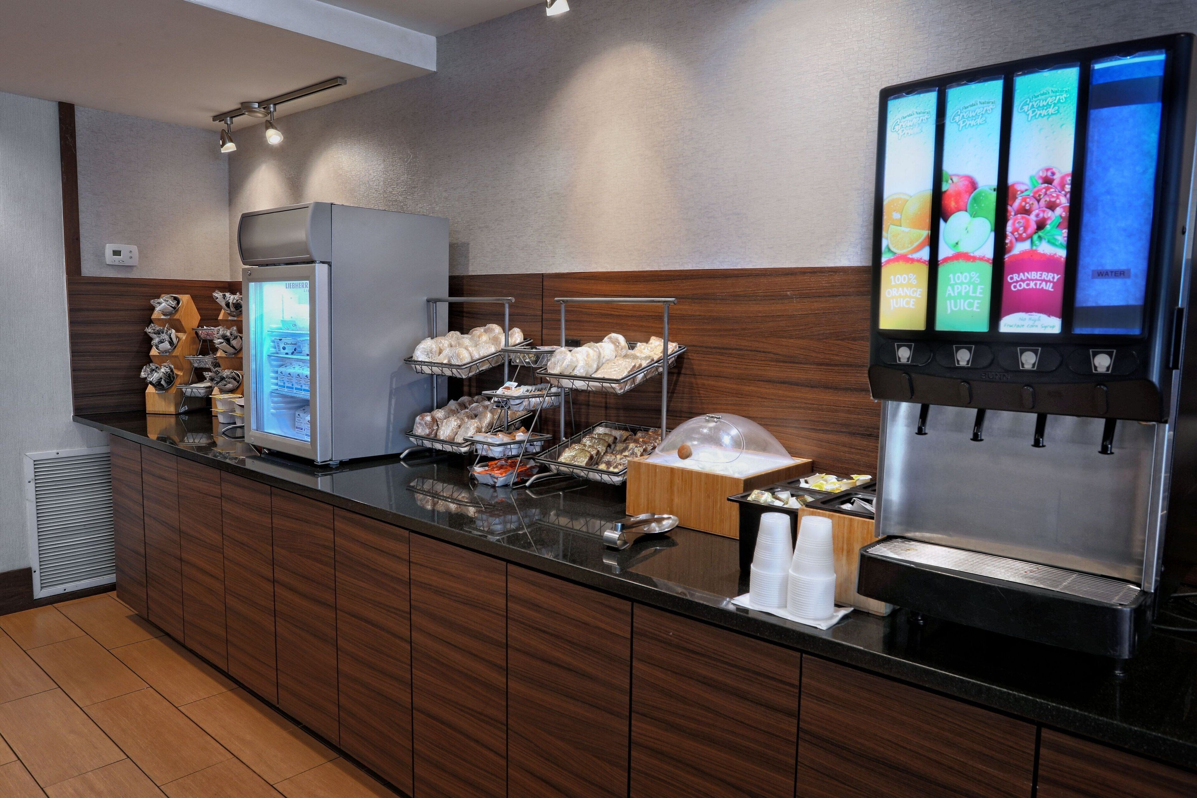 free daily buffet breakfast