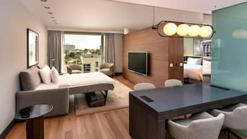Premium bedding, minibar, in-room safe, desk