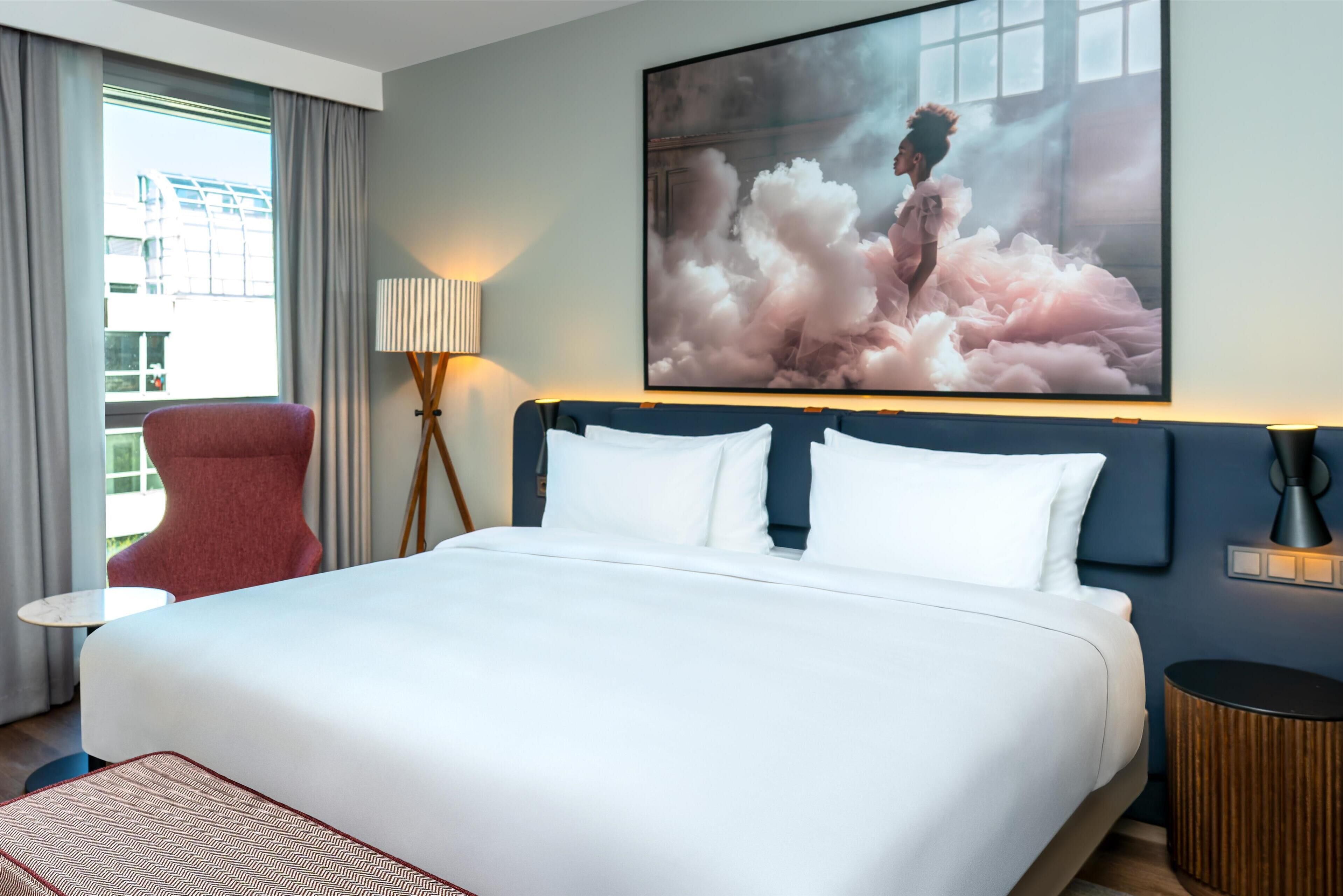 Premium bedding, minibar, in-room safe, desk