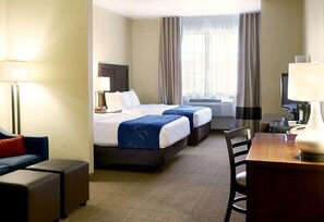 In-room safe, desk, iron/ironing board, free cribs/infant beds