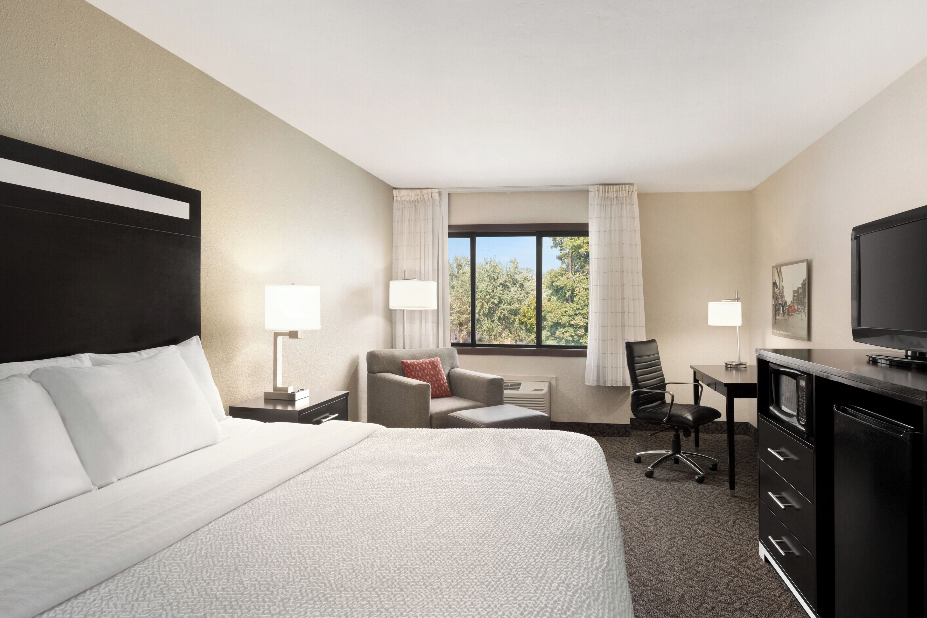 suite, 1 king bed with sofa bed, accessible, non smoking | in-room safe, desk, iron/ironing board, free cots/infant beds