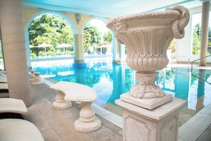 2 indoor pools, 2 outdoor pools, open 9 AM to 8 PM, pool umbrellas - Bellavista Terme Resort & Spa (Montegrotto Terme)