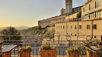 Vue sur la ville depuis l’hébergement