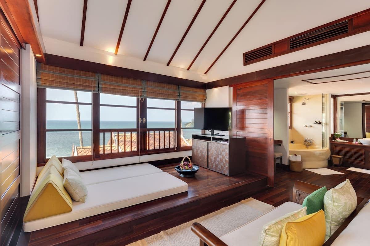 sea view villa | premium bedding, minibar, in-room safe, individually decorated
