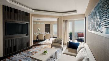 Minibar, in-room safe, desk, blackout curtains