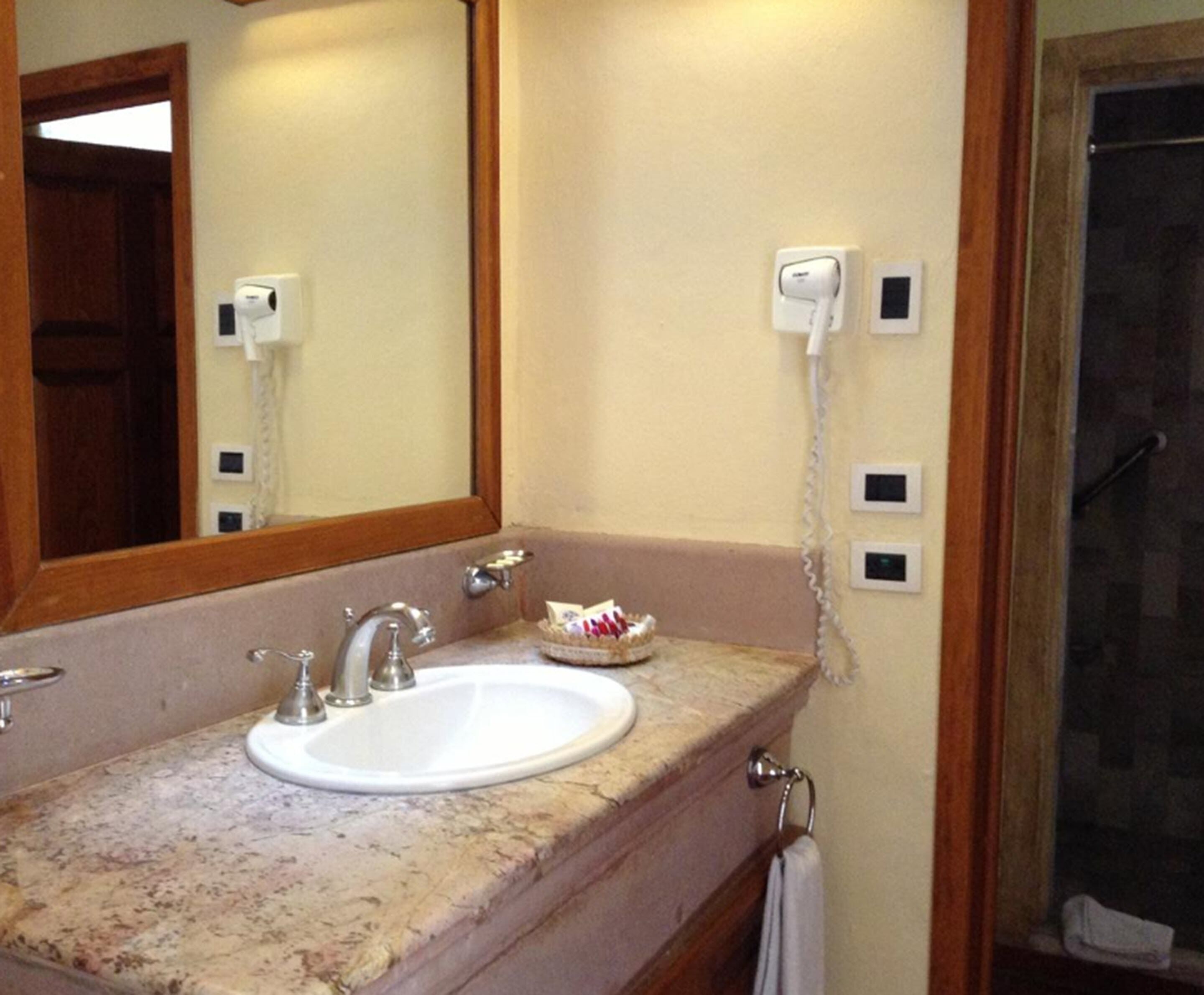 Bathroom | Hair dryer, towels