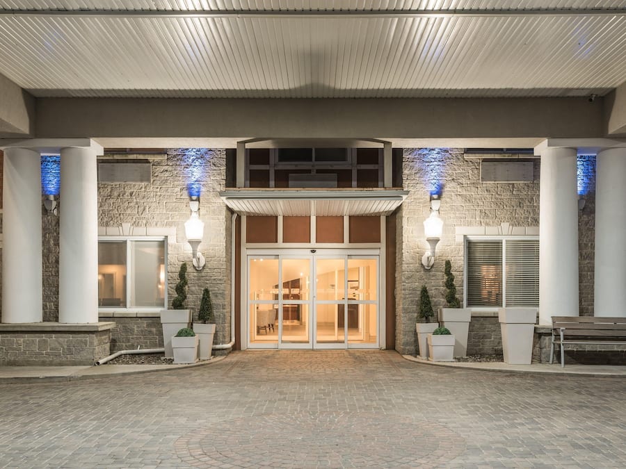 Blick von der Unterkunft