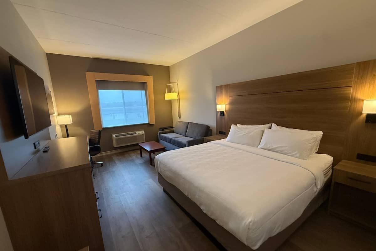 Standard Room, 1 King Bed, Non Smoking (with Sofabed) | In-room safe, desk, iron/ironing board, free cribs/infant beds