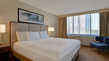 In-room safe, soundproofing, iron/ironing board, cribs (free)
