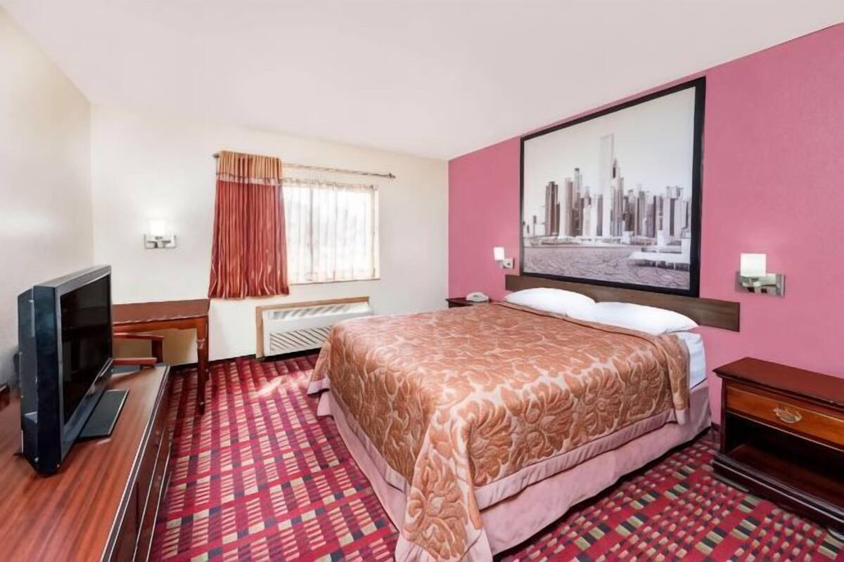 Desk, blackout curtains, iron/ironing board, cots/infant beds