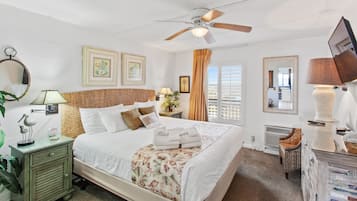 Senior Condo, 1 King Bed with Sofa bed | 1 bedroom, in-room safe, individually decorated, individually furnished