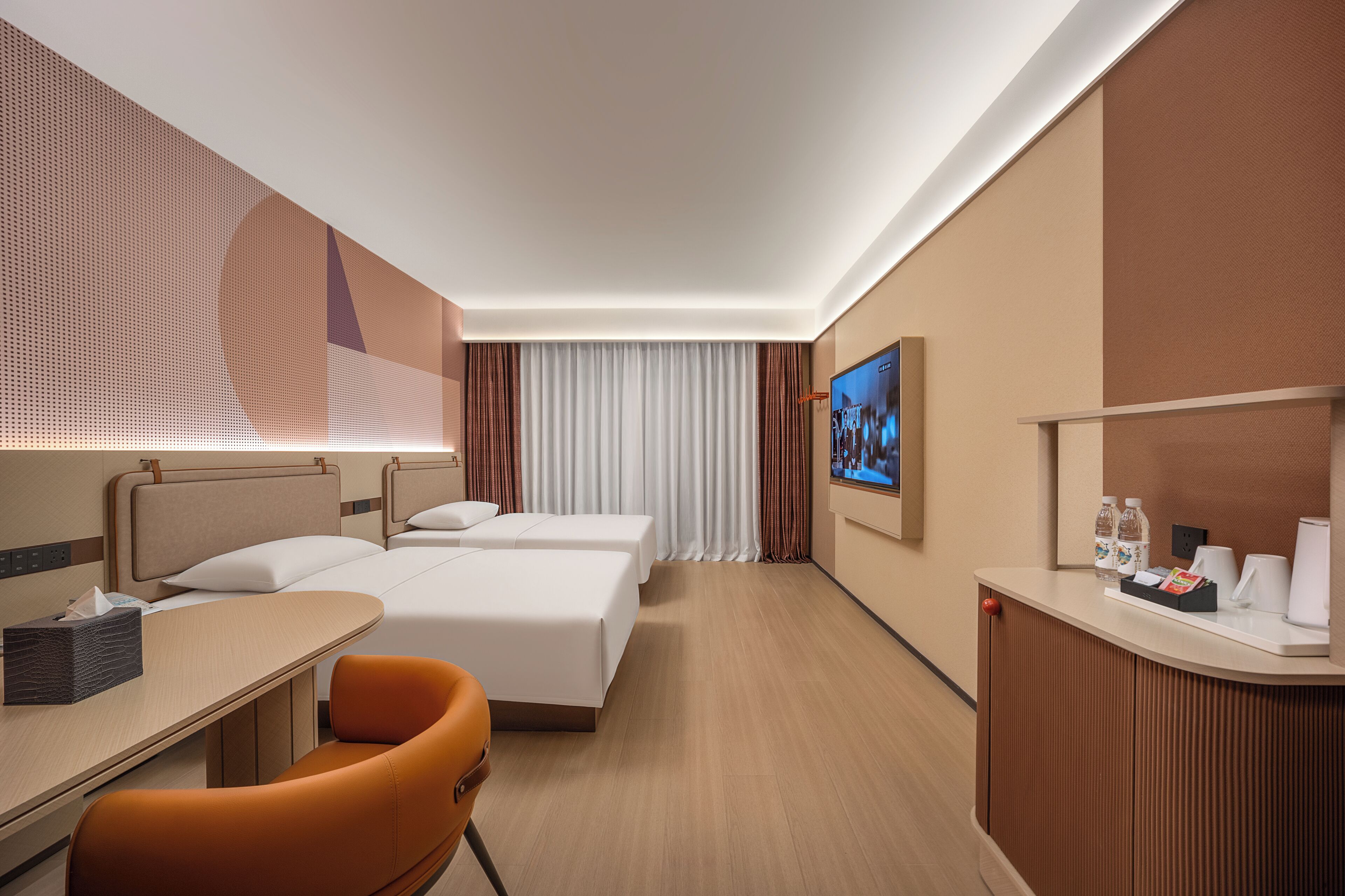 Couette en duvet d'oie, coffres-forts dans les chambres, bureau