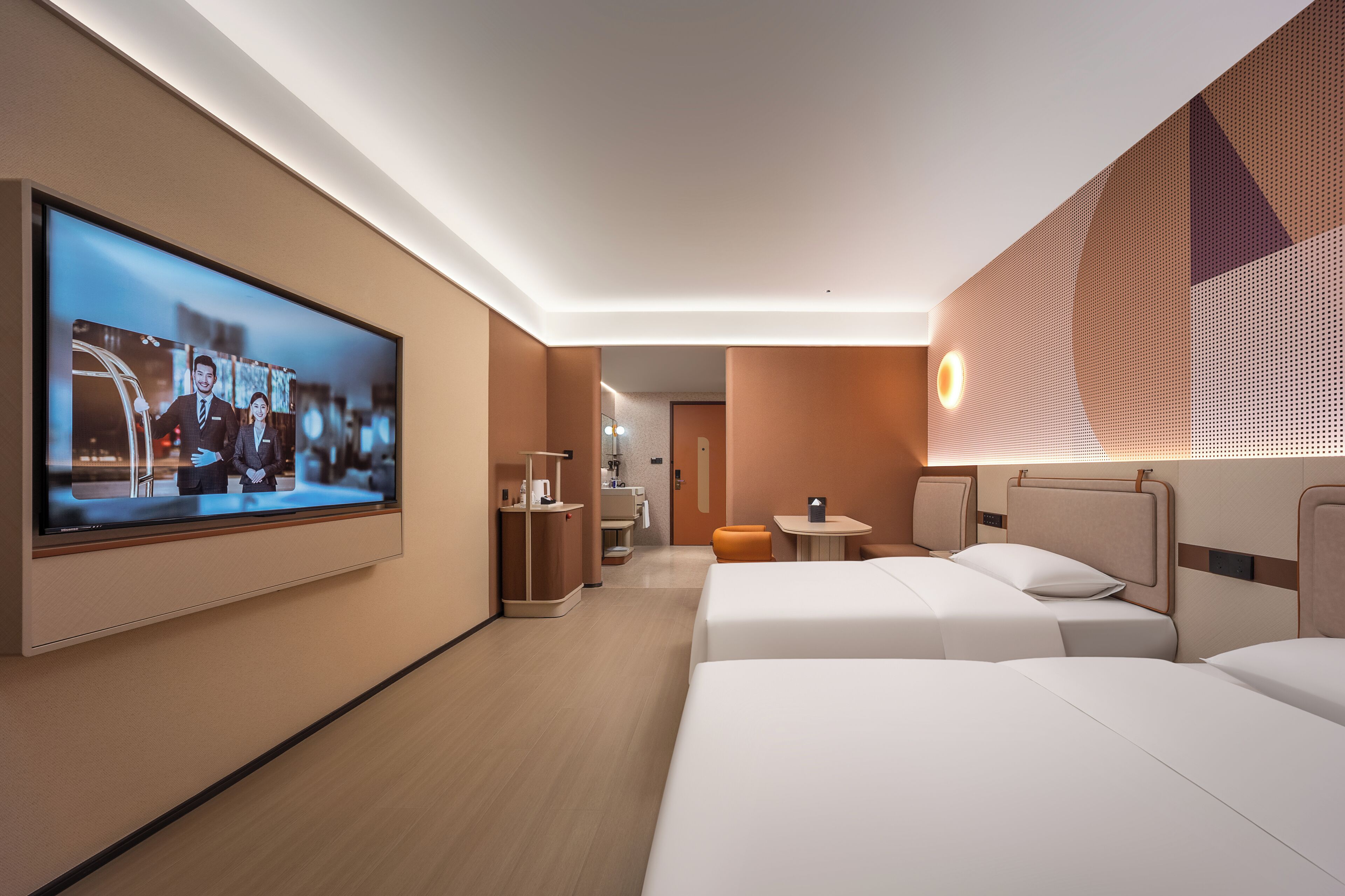 Habitación Business con 1 cama doble o 2 individuales | Edredones de plumas, caja fuerte, cortinas opacas