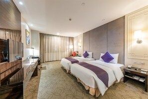Deluxe Double or Twin Room, 2 Single Beds | Down duvets, in-room safe, desk, blackout curtains - Dorsett Wuhan (Wuhan)