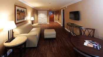 Junior Suite | 1 bedroom, premium bedding, in-room safe, desk at South Point Hotel, Casino, and Spa