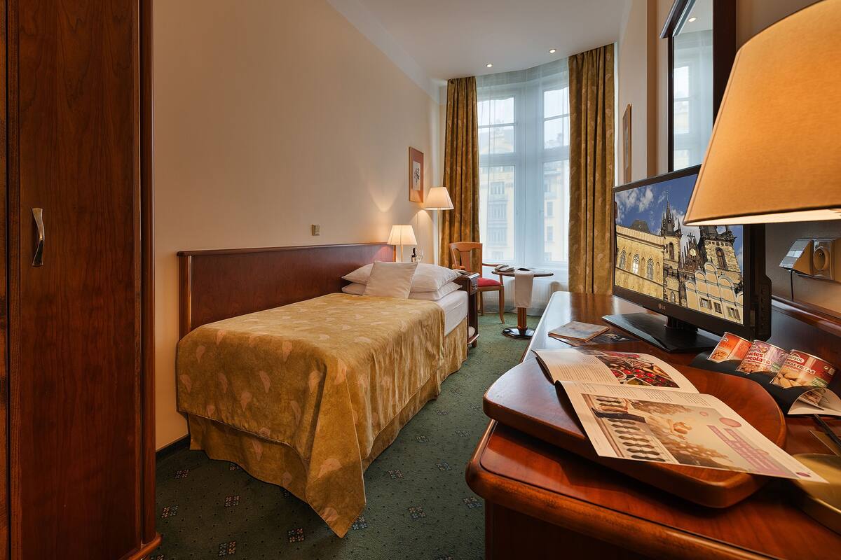 Ropa de cama de alta calidad y minibar