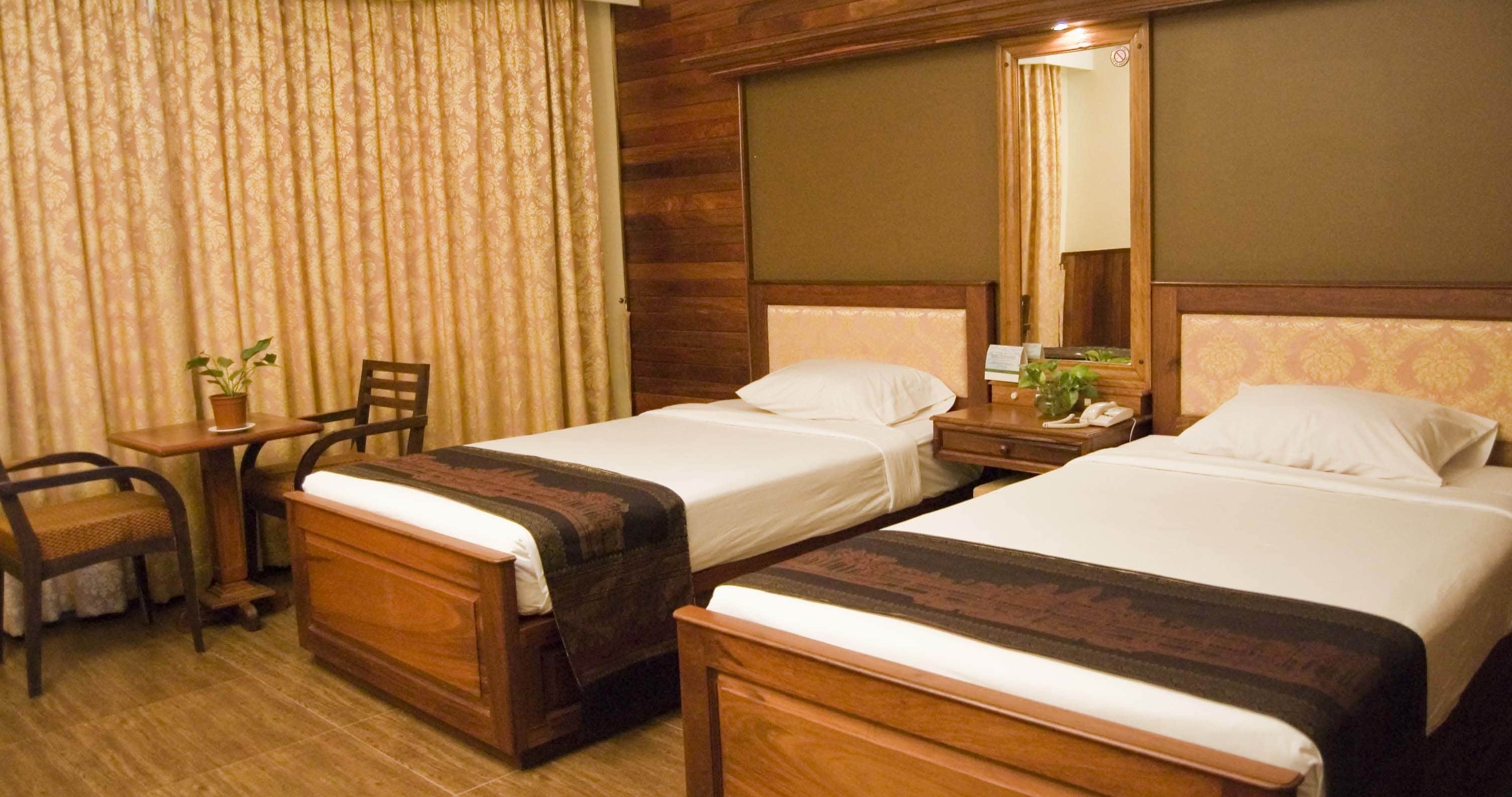 deluxe twin room, 2 single beds | premium bedding, pillow-top beds, minibar, in-room safe
