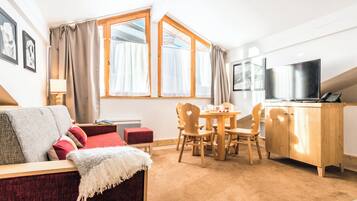 Appartement 4 personnes - 1 chambre | Opholdsområde | Fladskærms-tv