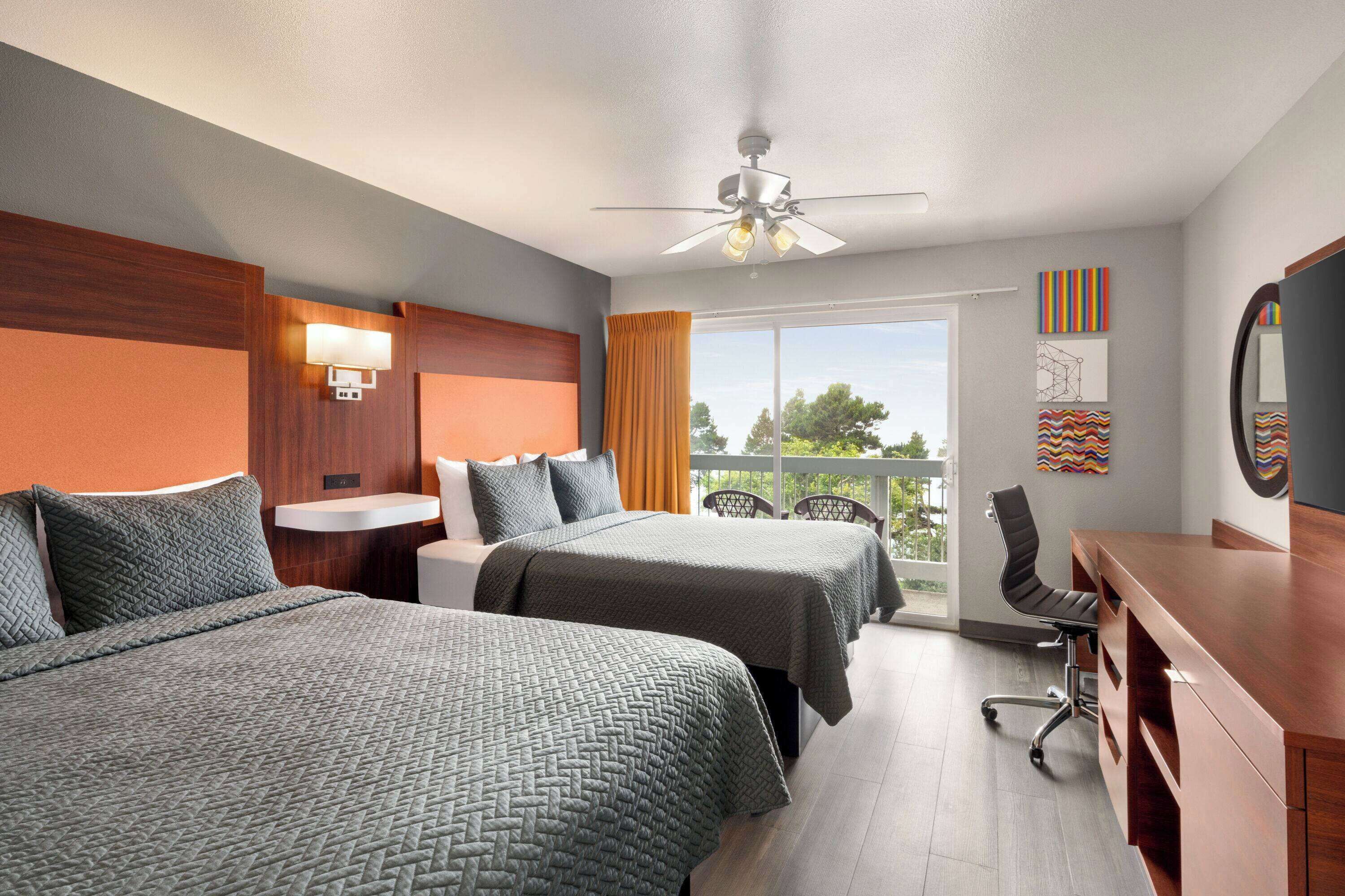 Standard Room, 2 Queen Beds, Non Smoking, Ocean View (Pet-friendly) | Desk, iron/ironing board, free cribs/infant beds, free WiFi