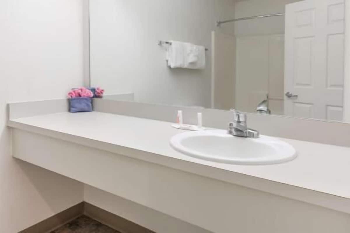 Bathroom | Combined shower/tub, hair dryer, towels