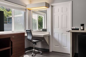 Desk, iron/ironing board, free cribs/infant beds, free WiFi