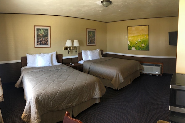 Blackout drapes, iron/ironing board (on request), WiFi (free)