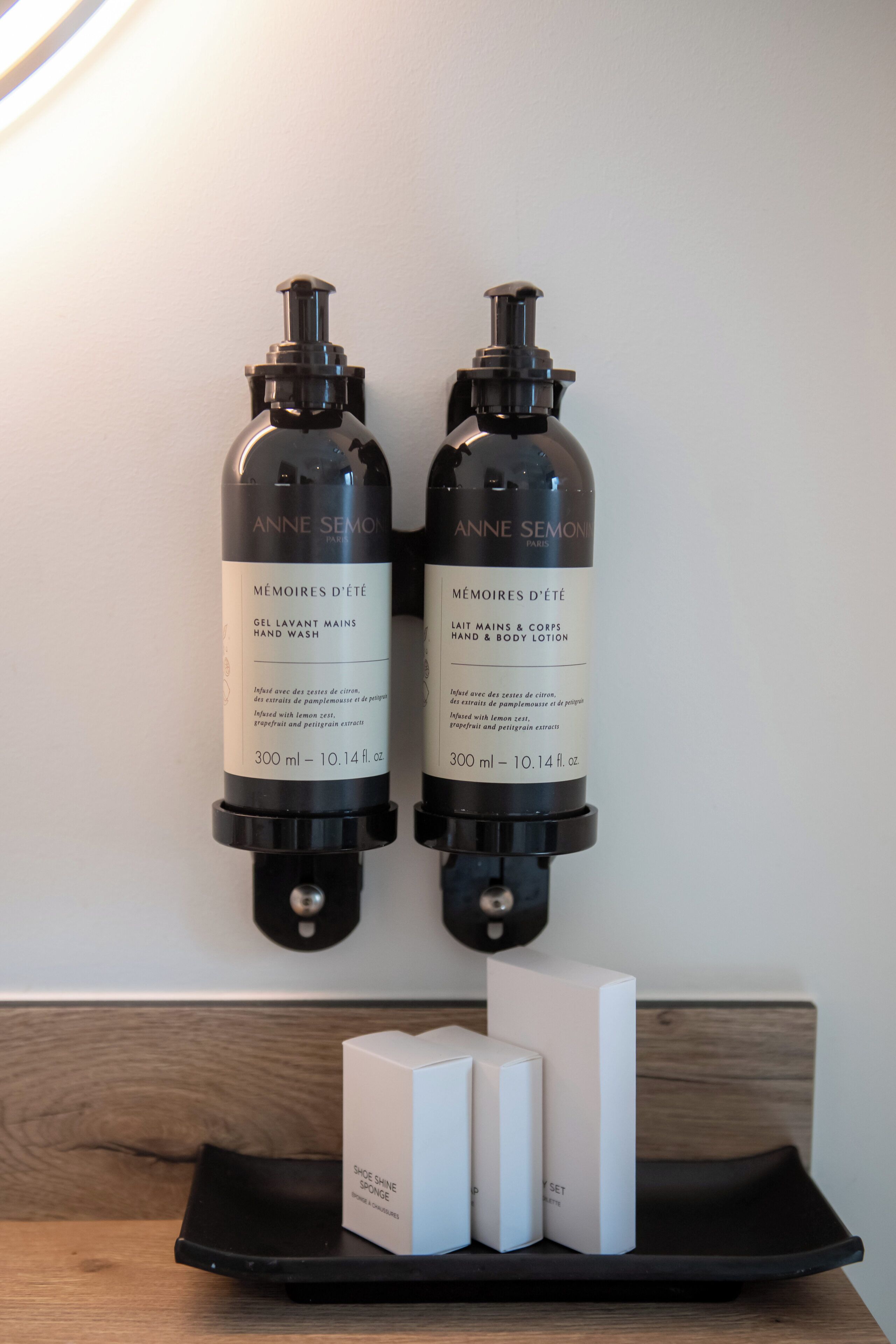 free toiletries, hair dryer, slippers, towels