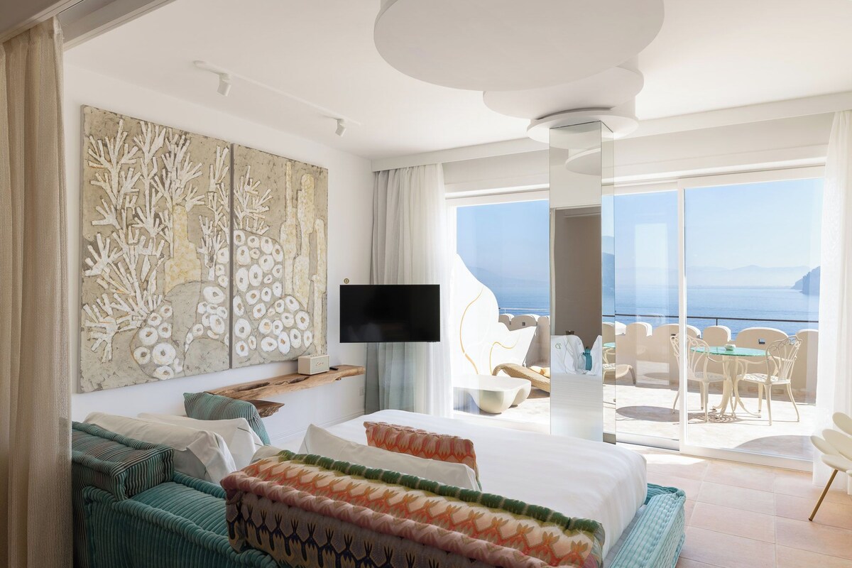 Premium Suite, Terrace, Sea View | Premium bedding, memory foam beds, minibar, in-room safe