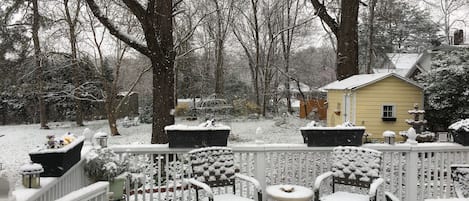 Blick von der Unterkunft