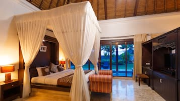 Villa, 1 chambre, vue piscine, cÎté jardin | Vue de la chambre