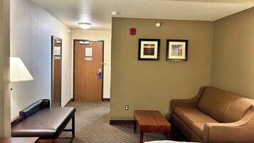 Suite, Multiple Beds, Non Smoking | Living area | 52-inch flat-screen TV with cable channels, TV