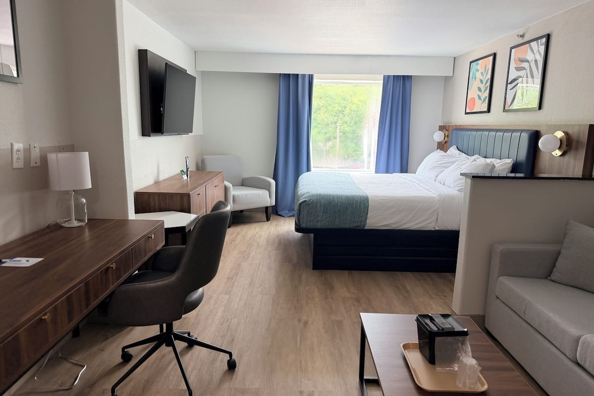 Room, 1 King Bed with Sofa bed, Non Smoking | In-room safe, desk, iron/ironing board, free WiFi
