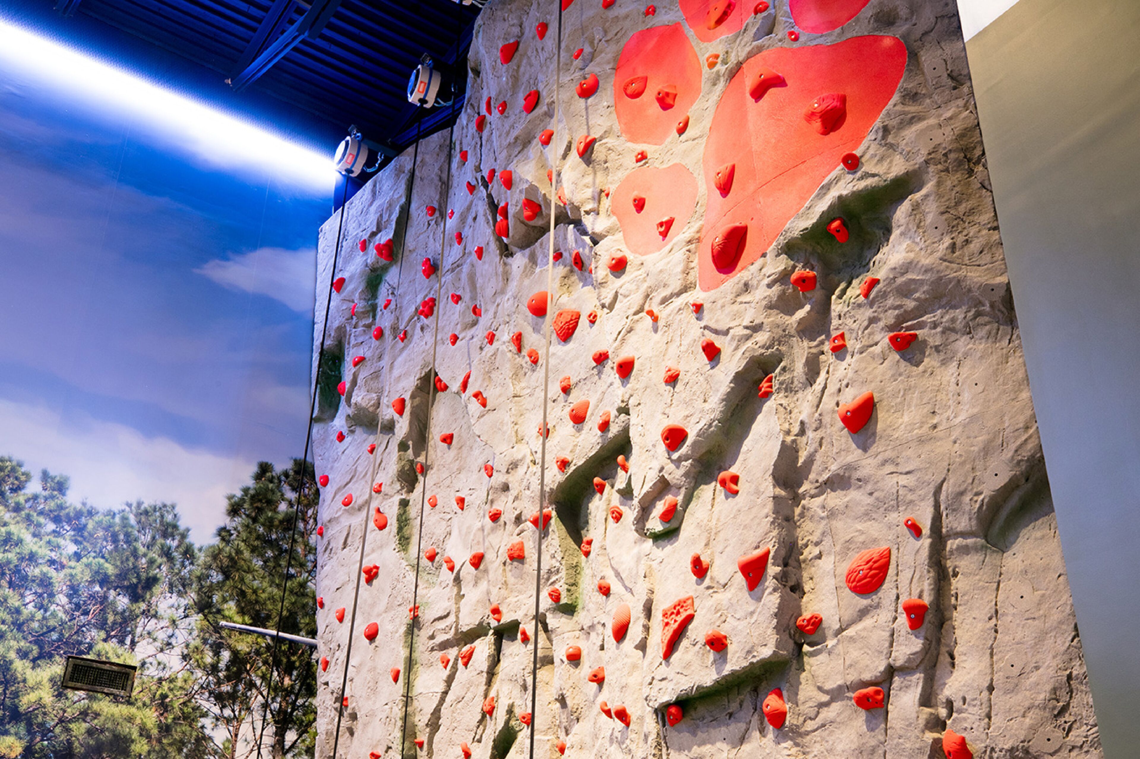 rock climbing wall – indoor