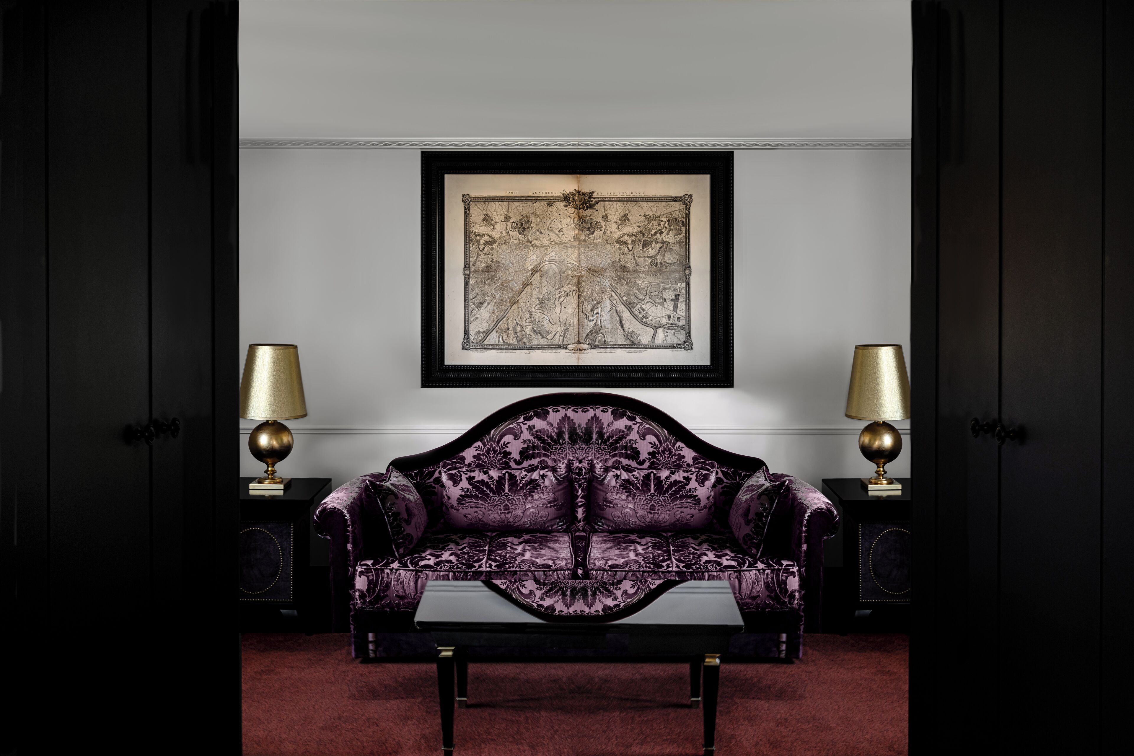 signature suite (parisienne) | living area | flat-screen tv