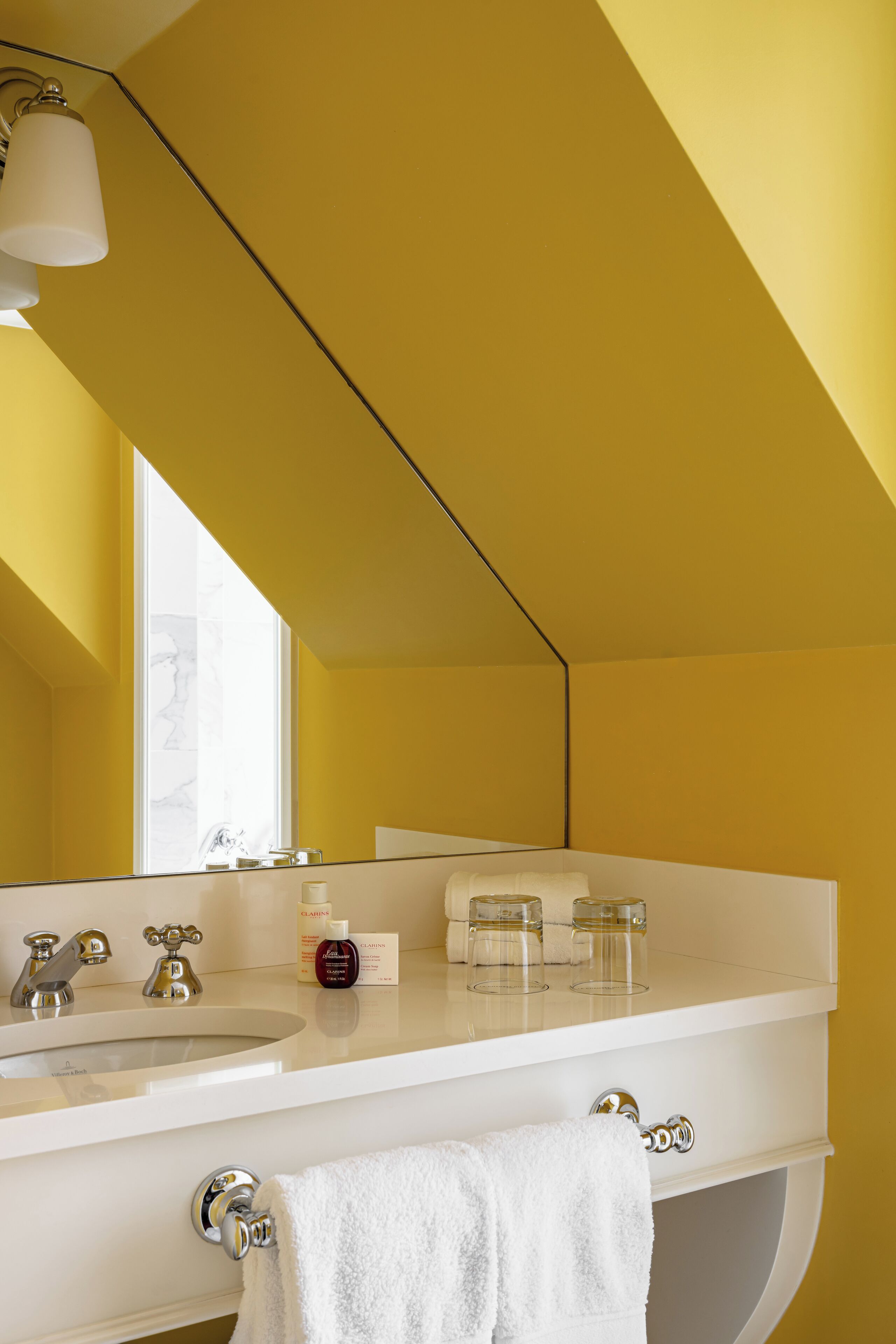 junior suite (pierre) | bathroom | designer toiletries, hair dryer, bathrobes, towels