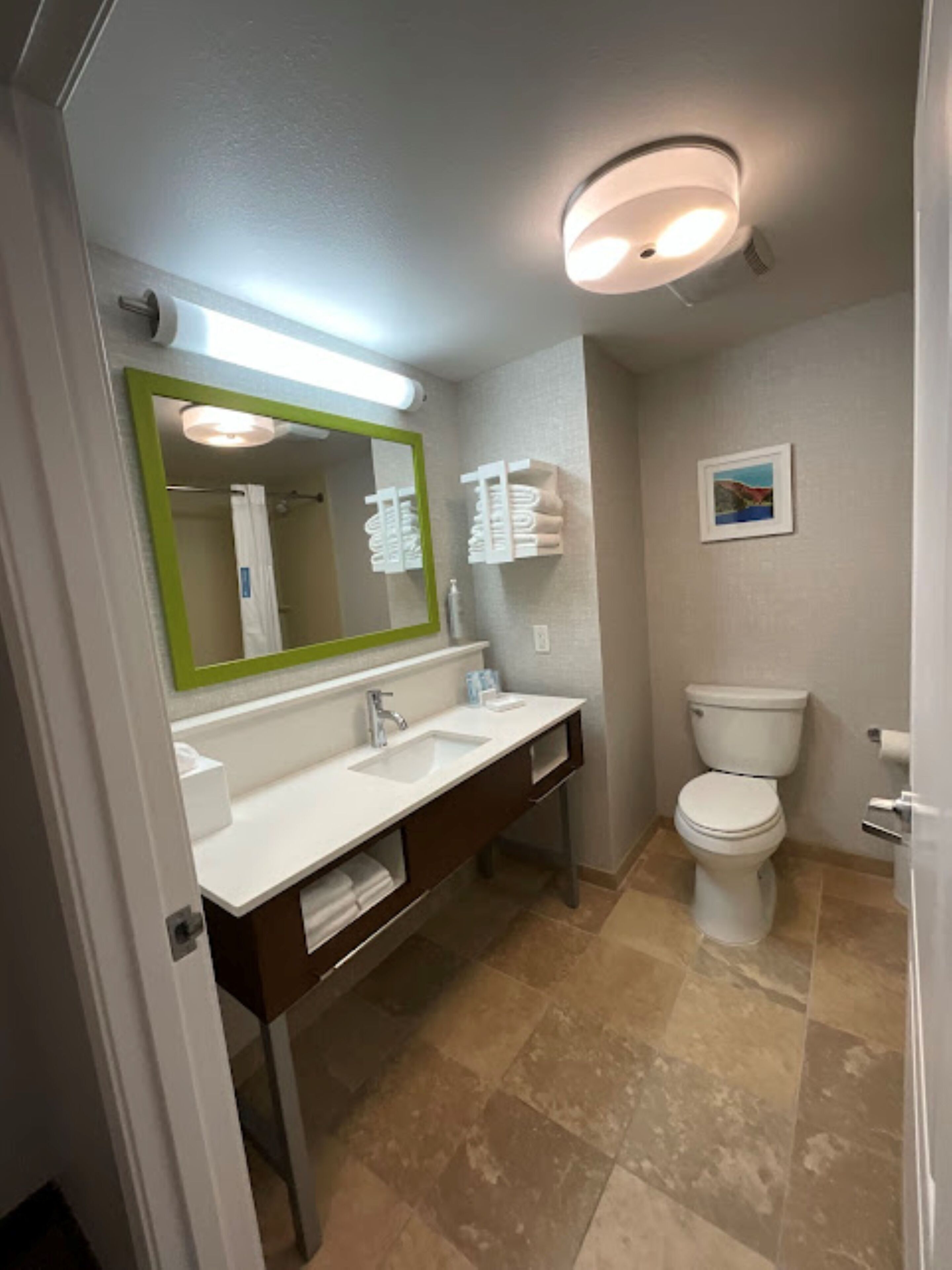 free toiletries, hair dryer, towels, soap