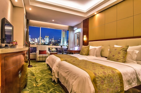 Habitación superior, vistas al río | Ropa de cama de alta calidad y colchones Select Comfort. Citic Ningbo International Hotel