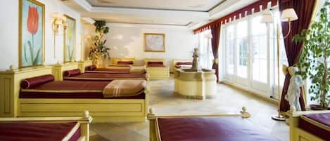 Phòng trị liệu đôi, phòng tắm hơi, bồn tắm thủy lực, phòng xông hơi