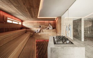 Espace de soins pour les couples, sauna, bain à remous, hammam, hammam