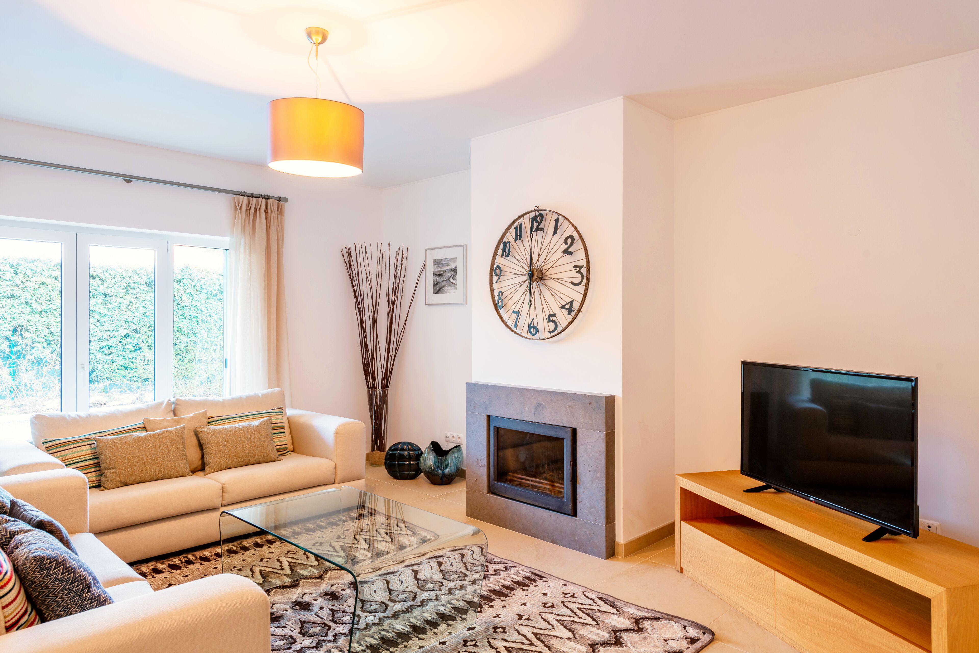 Deluxe-Villa, 4 Schlafzimmer, eigener Pool, zum Garten hin | Wohnzimmer